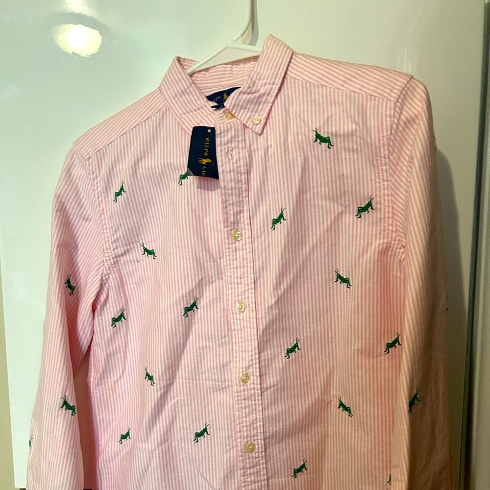 Ralph Lauren Pink Striped boys Shirt